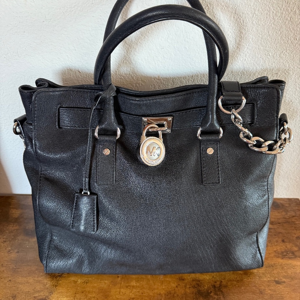 Michael Kors Hamilton Leather Satchel